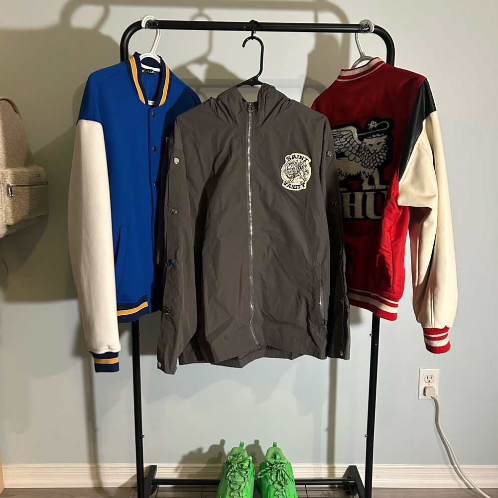 Saint Vanity Grey Nylon Jacket